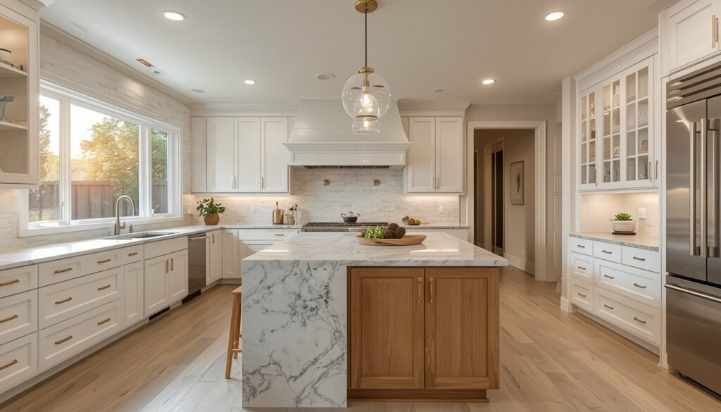 lucid origin Photorealistic hero quality finished Santa Clara kitchen remodel elegant contemp 0